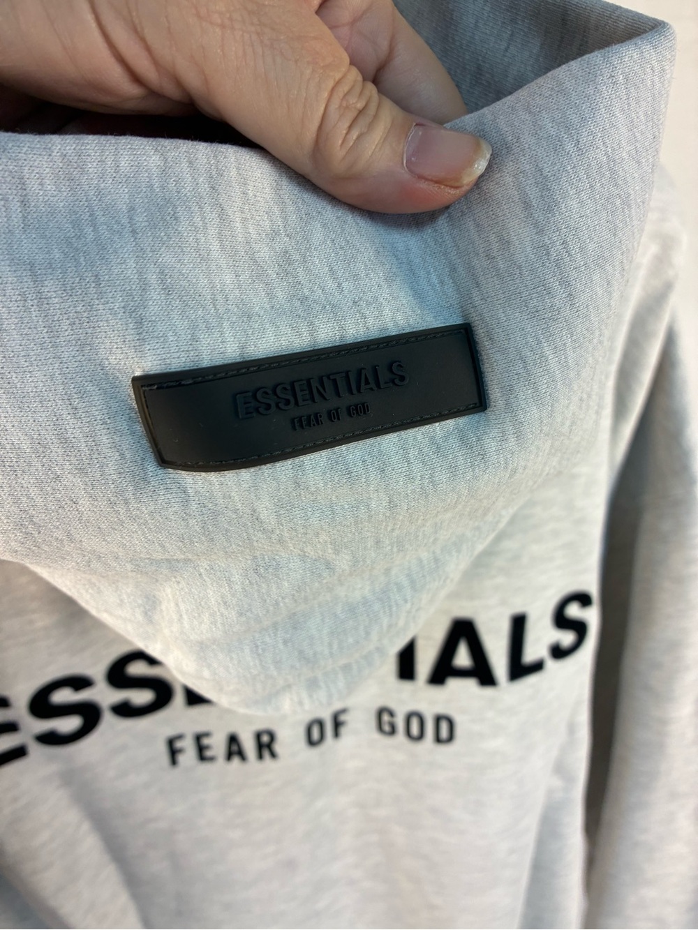 Essentials Fear of God Heather Gray Hoodie Pullover M - Picture 6 of 8